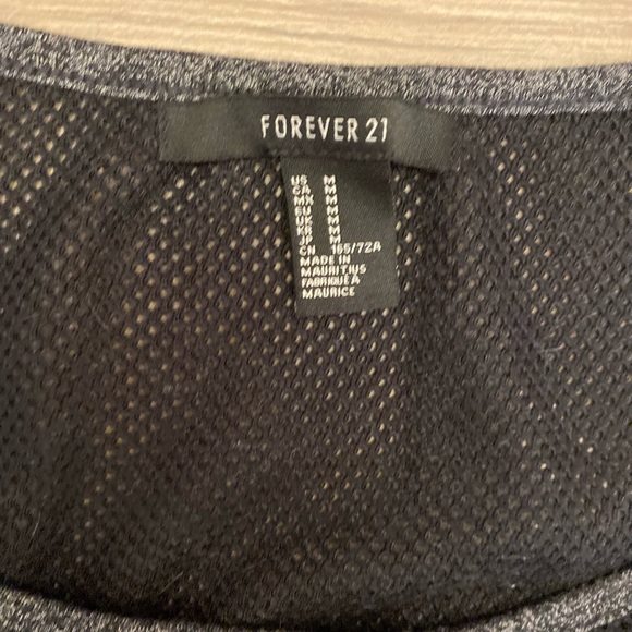 Charcoal mesh jumpsuit Sz M - Picture 3 of 8